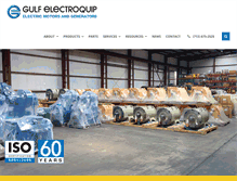 Tablet Screenshot of gulfelectroquip.com